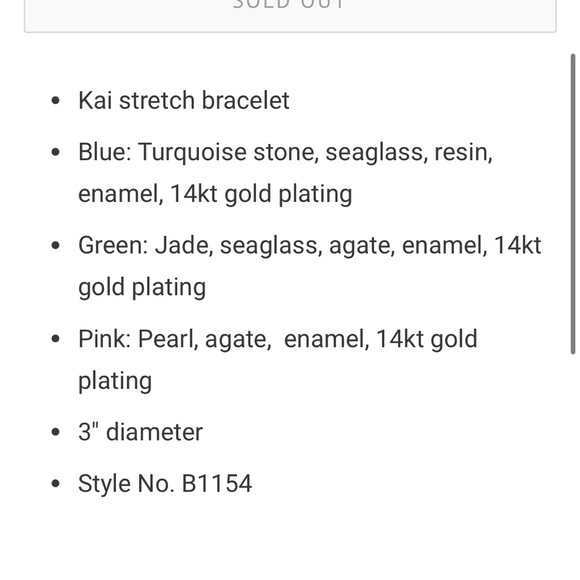 Serefina Kai Stretch Bracelet in Pink, Blue & Green - Picture 3 of 6